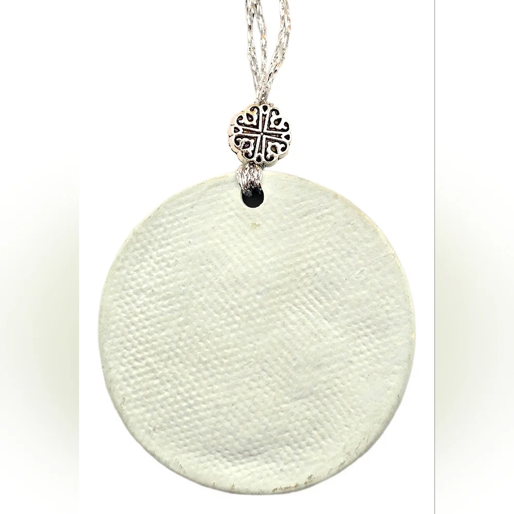 Handmade Kiln Fired Ceramic Chinese Phoenix Asian Ornament Pendant - Picture 4 of 4